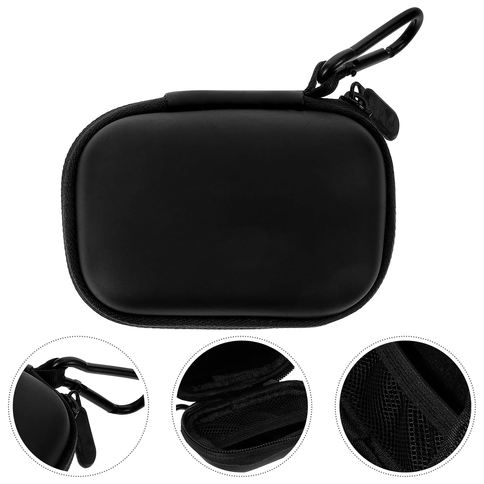 

1pc Blood Oxygen Meter Storage Bag Durable Zipper Case For Travel Business Home Use Portable Pouch For Earphones Cables