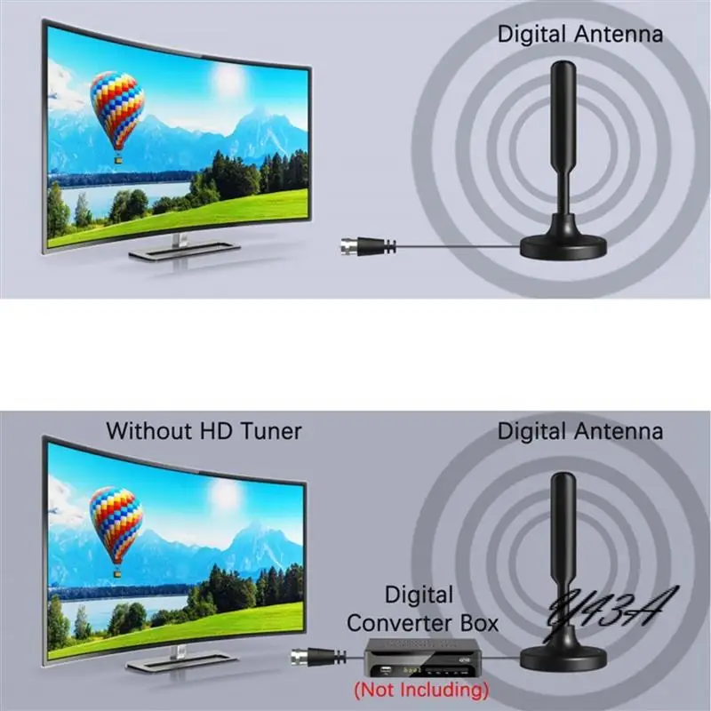 

Y43A-2X TV Antenna HDTV-T Digital TV Antenna High Gain For Indoor Outdoor Smart TV Signal Reception A