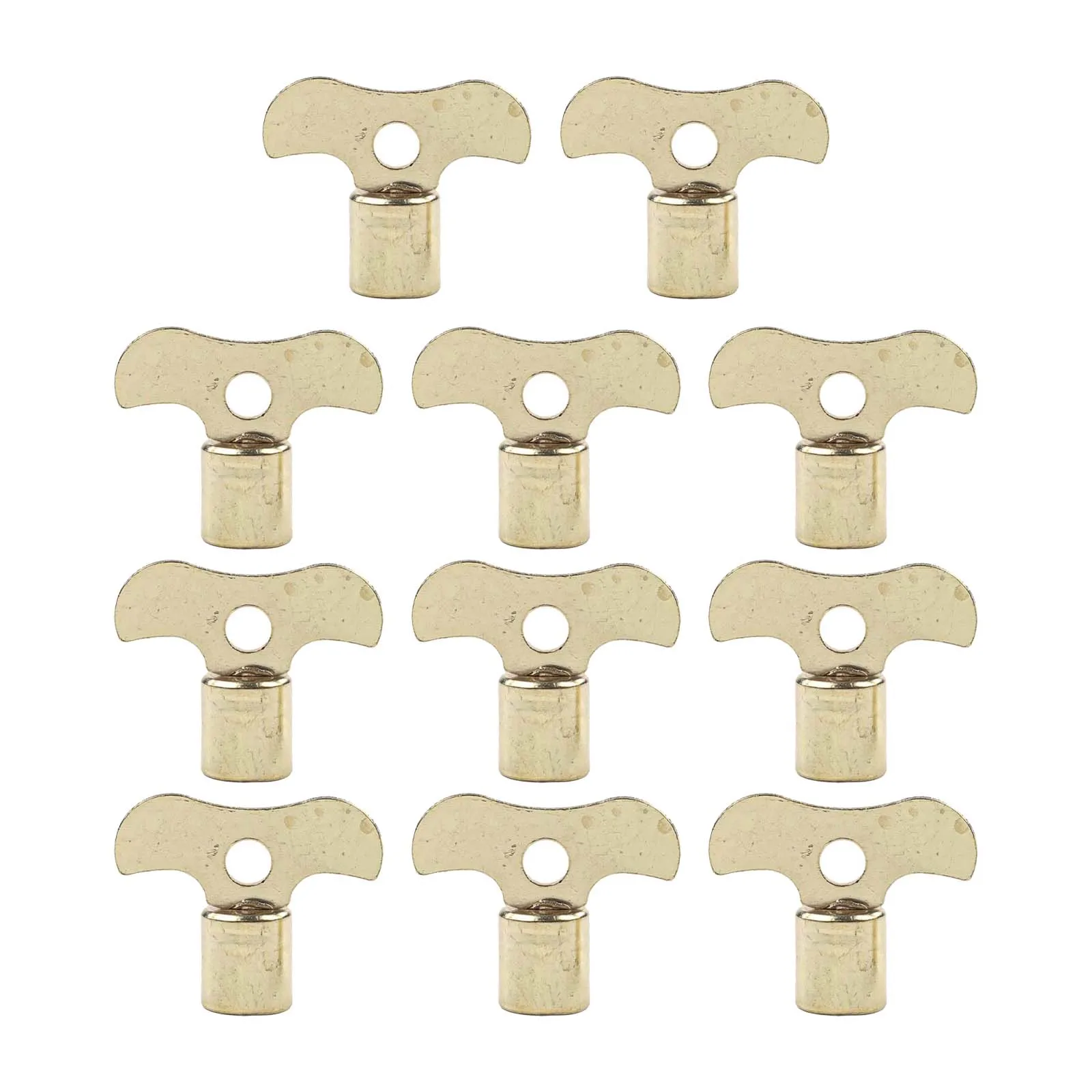 Clock Type Key Key Switch Water Tap Key 10pcs/set 7mm Accessories Brass Gold Color Garden Tool Watering Equipment