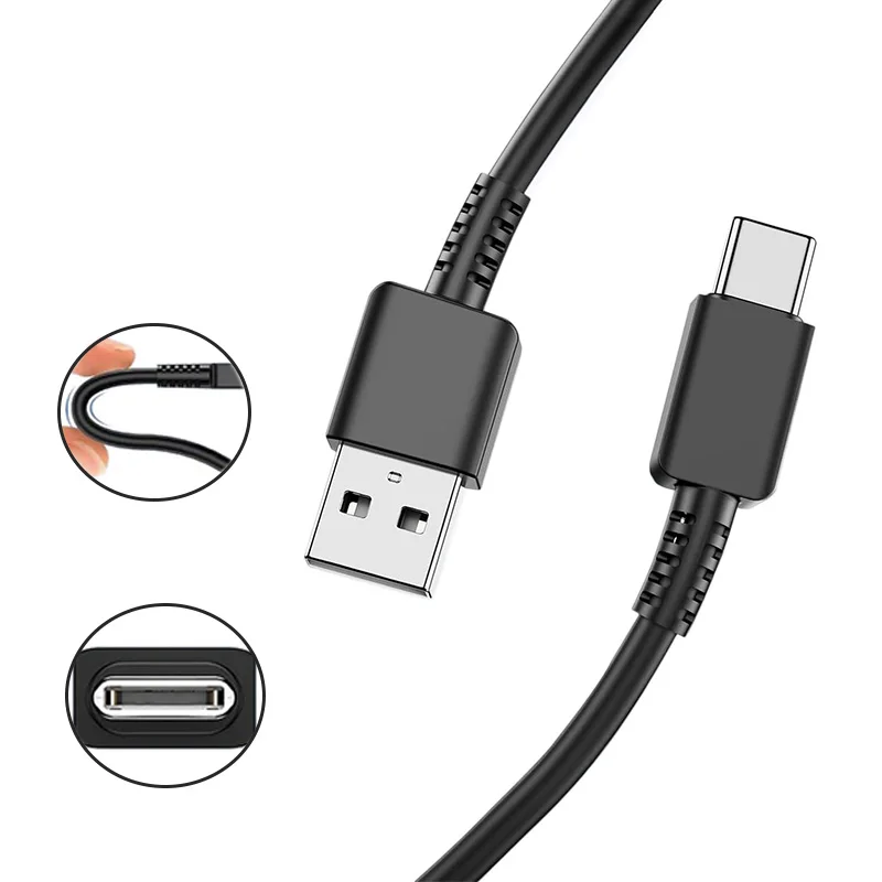 Cable de datos USB tipo C de 120CM/150CM con carga rápida 2A para Samsung Galaxy S10, S9, S8 Plus, Note 5, 8, 9, A52, A32, A31, A51
