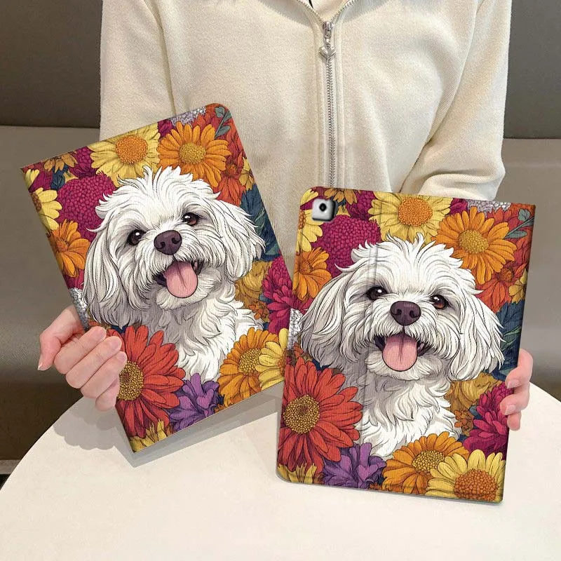 

Husky Puppy Fireplace Cocoa For iPad Pro Air Mini 1 2 3 4 5 6 7 7th 8th 9th 10th 10.2 9.7 10.5 10.9 11 2024 2025 Tablet Case