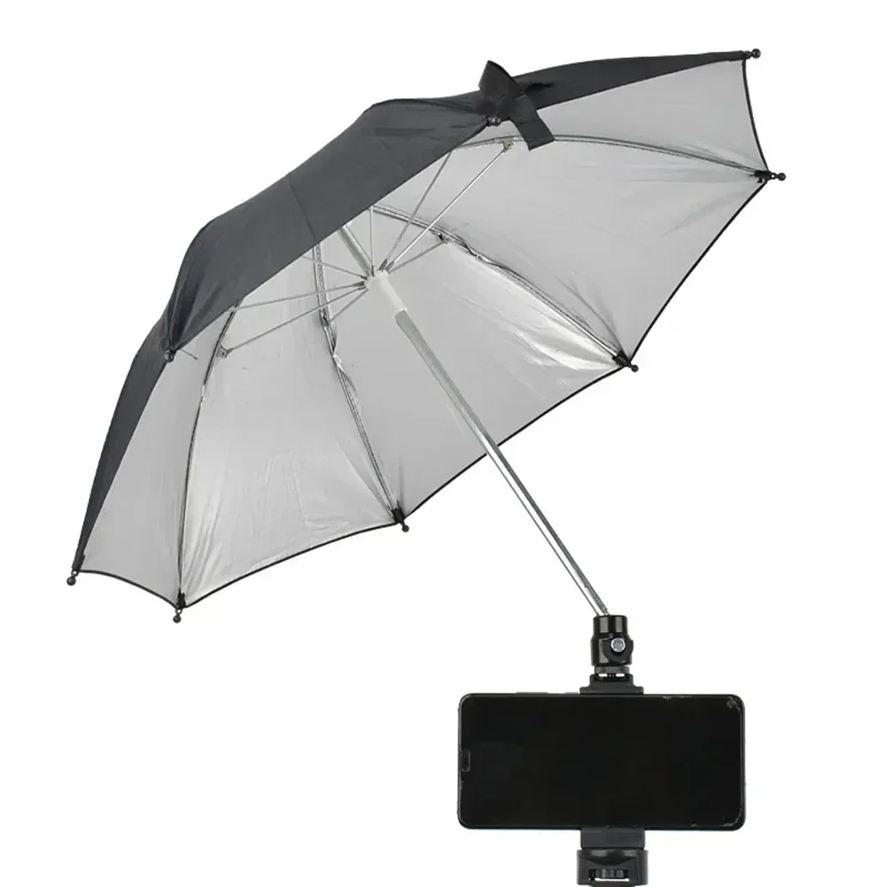 Professional Camera Umbrella Hot Shoe Phone Holder Sun Hood For Reflective Sunshade Outdoor Photography Accessories