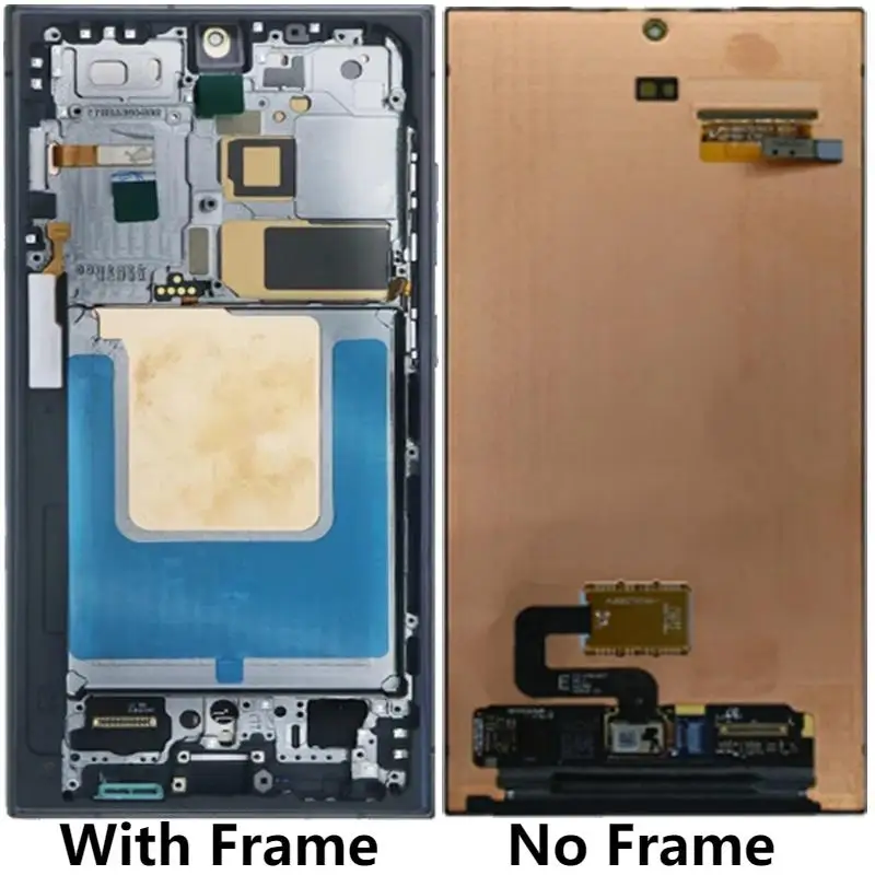 Imagem -02 - Substituição do Conjunto do Digitador da Tela Sensível ao Toque Amoled Display Lcd com Moldura Samsung S24 Ultra S928b Original 6.8 Peças de Reparo