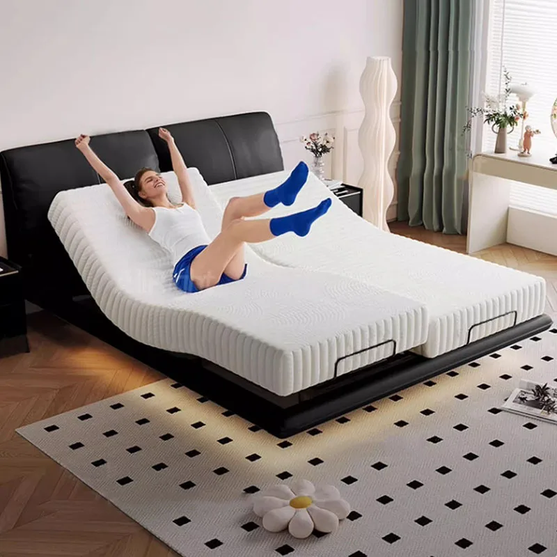 

Electronic Unique Bed Queen Size Leg Support Double Smart Bed Foldable Multifunctional Camas De Dormitorio Bedroom Furniture