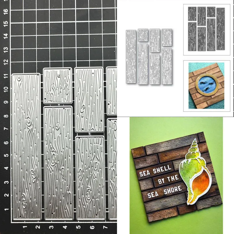 

Craft metal cutting dies cut die mold Wooden Board Plank Border Scrapbook paper craft knife mould blade punch stencils dies