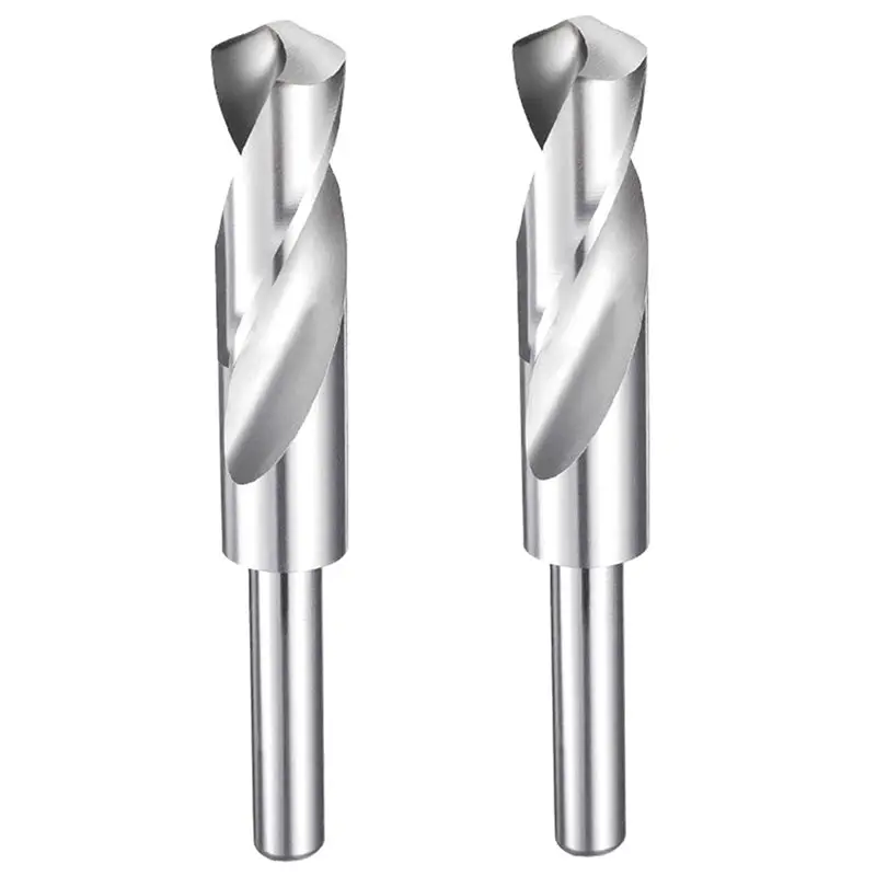 IALJ-For Plastic Wood Copper Aluminum Iron Compatible 20Mm Drill Bit 1/2" 118° Standard Point High-Speed Steel Reduced Shank Rou