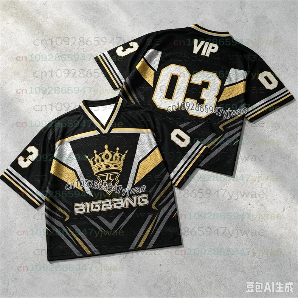 Damen 2026 World Tour Mixed Mesh Jersey Kurzarm-T-Shirt G-Dragon Konzert-Fan-Bekleidung Paar Unisex 20. Jubiläum Oberteile – Detail 7