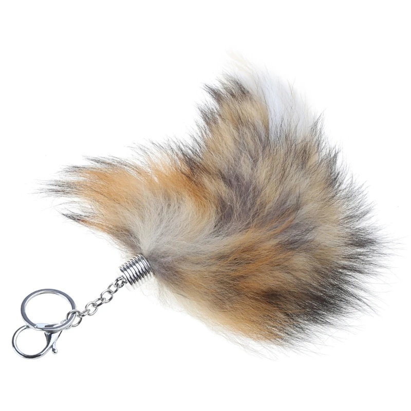 Animal Tail Keychain Faux Furs Tail Pendant Long Tail Pendant Keyring Dropship