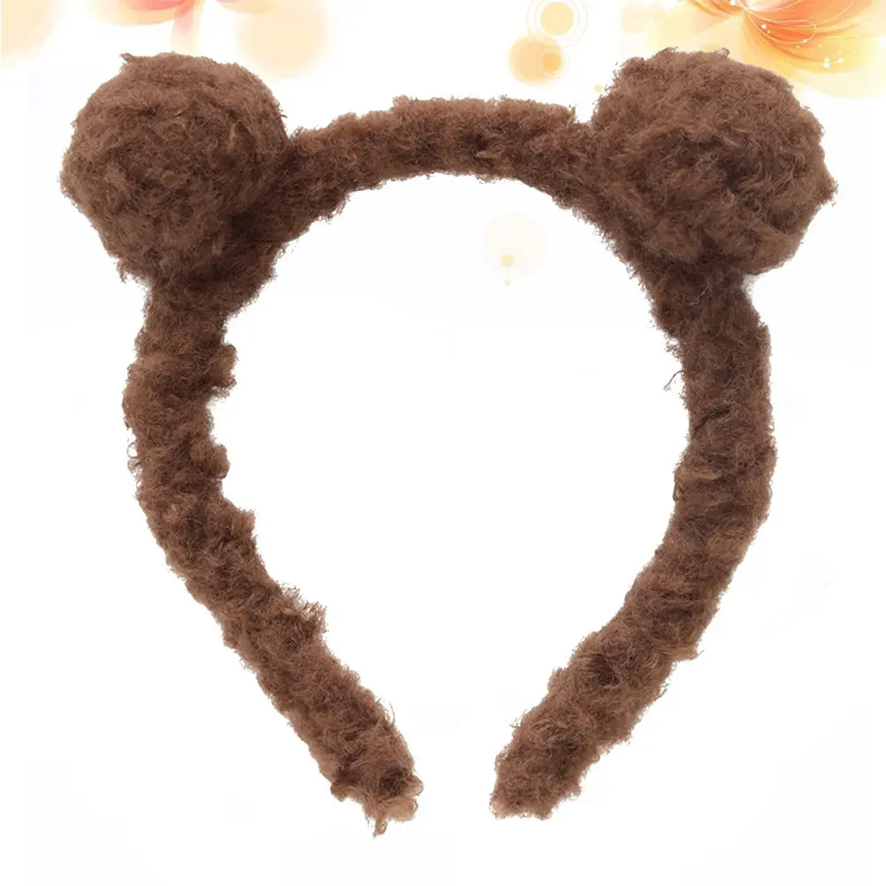 

Cute Bear Ears Hair Hoop for Soft Elastic Headband Perfect for Cosplay Party Performance Photography Accessory Dark