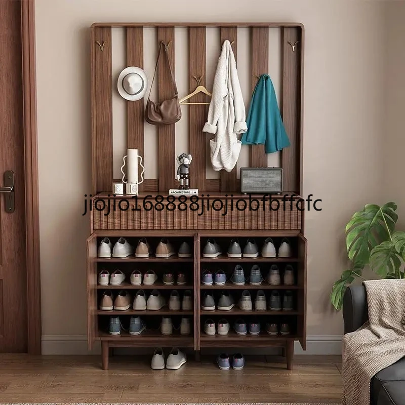 Suitable for Home entrance hanger shoe cabinet large capacity locker foyer entrance partition cabinet
