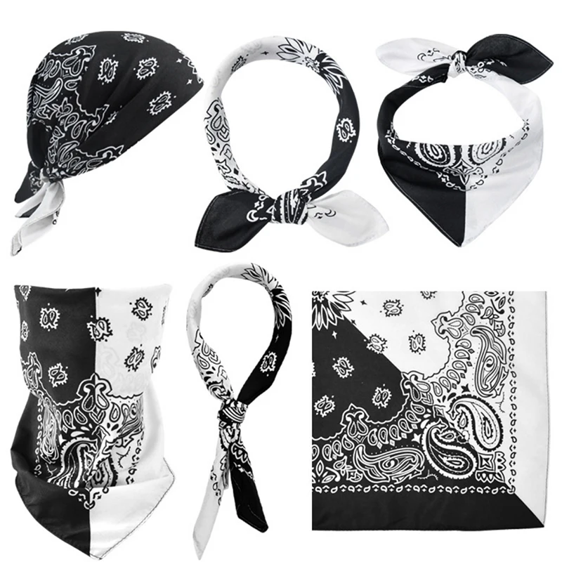 Fashion Hip Hop Printed Bandana Of Man Women Outdoor Headbands Hair Band Wrist Wraps Hair Scarves High Quality Hair Accessories