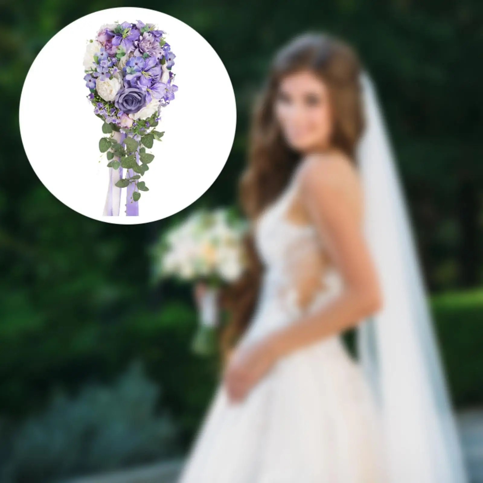 

Wedding Bridal Bouquet Floral Elegant Toss Bouquet Artificial Flower Bouquet