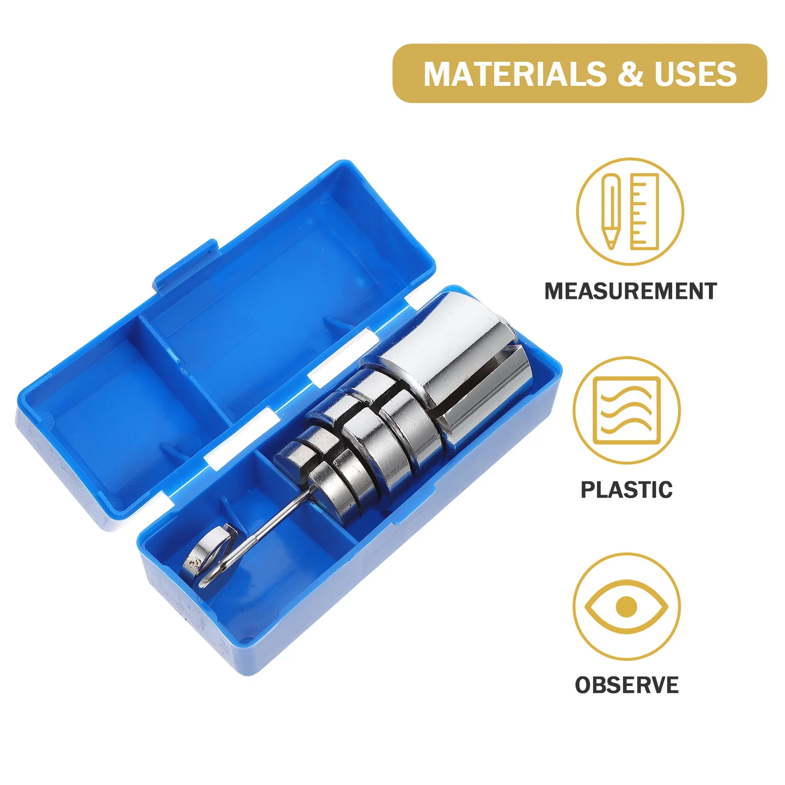 

1 Set Metal Slotted Weight Set 50-200G Lab Equipment For Science Experiment Calibration Teaching Instrument Physics Balance