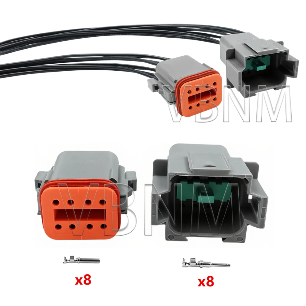 8-Pin DT06-8S DT04-8P AC-Baugruppe Fahrlicht Elektrischer Stecker Autoteile Kabelbaum-Buchse – Detail 2