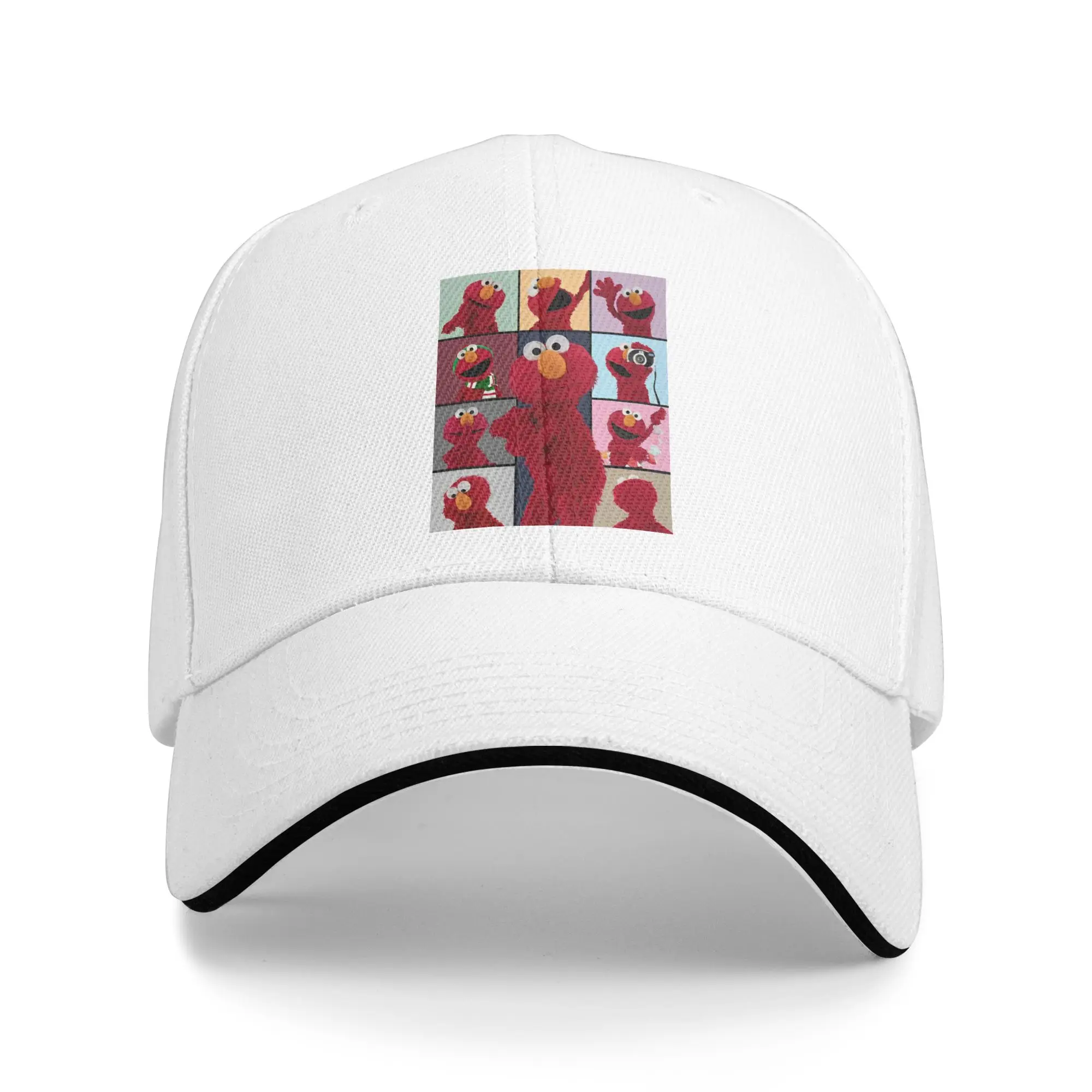 Cookie Monster Sesames Baseball Caps Fashion Cartoon Sandwich Cap Unisex Style Adjustable Dad Hat Workouts