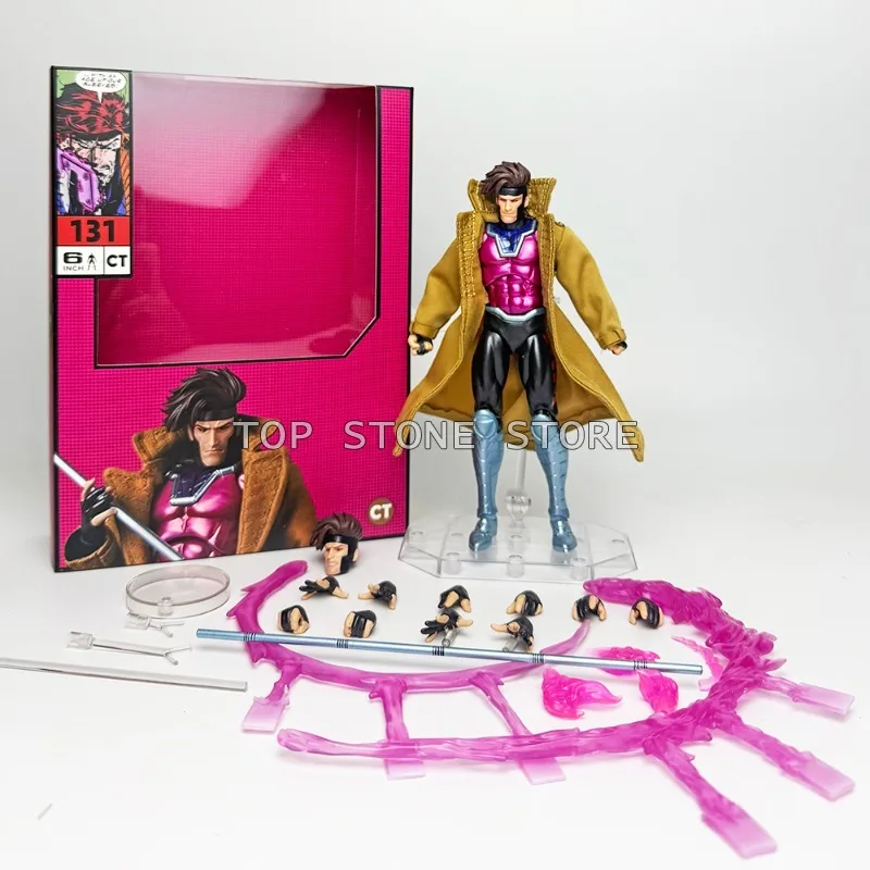 Original Ct Toys Gambit Action Figure Mafex 131 X-Men Wolverine Maf Anime Figurine Model Toy Collectible Doll Ornaments Gifts view 2