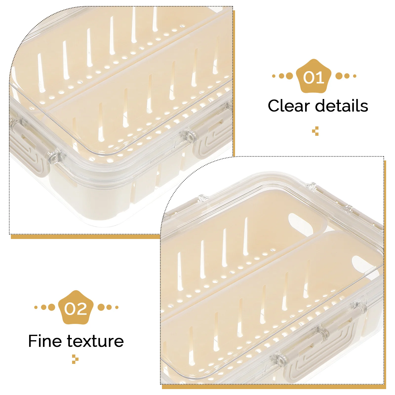 

Fridge Organizers Refrigerator Storage Containers Fresh Preservation Box for Vegetables Fruits Meat Kitchen Food Storage Keepers