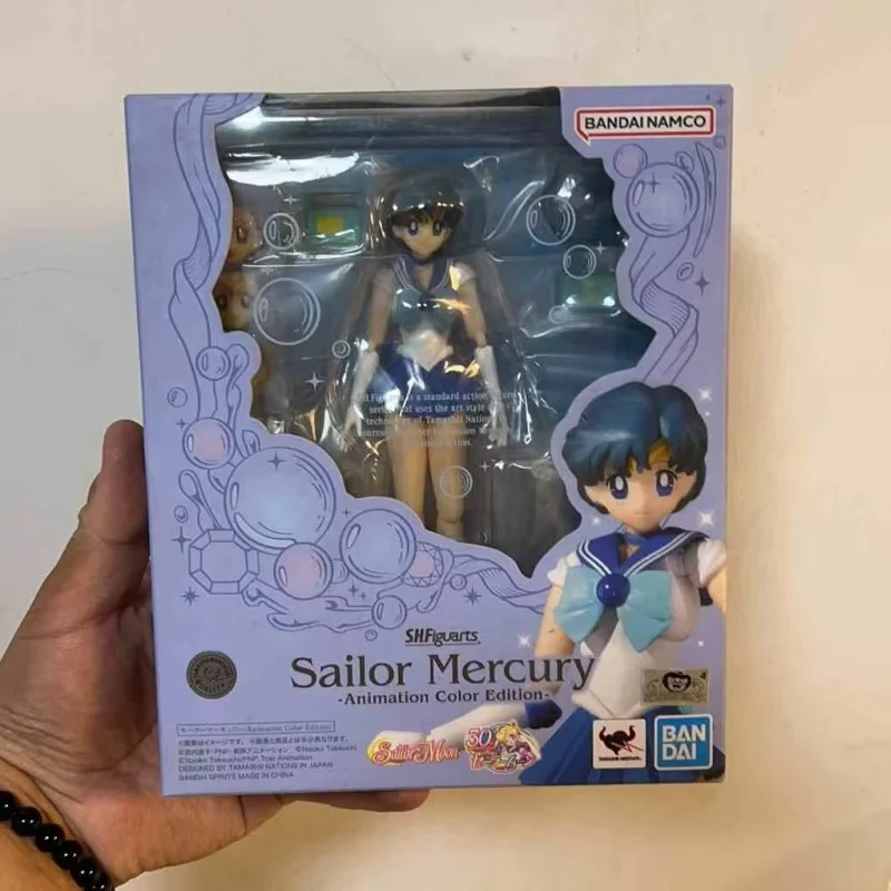 Bandai Original Shf Figuarts Sailor Moon Figure Sailor Star Healer Seiya Kou Action Figurine Anime Collection Model Pvc Toy