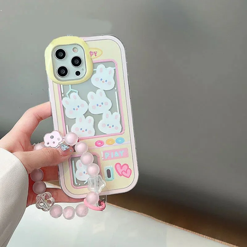 TD170 Cute Rabbit For Realme 3i 5I 6S 7 8 NEO2 GT2 Pro Master Edition NARZO 50i 30 PRO Case DIY TPU Soft Cover