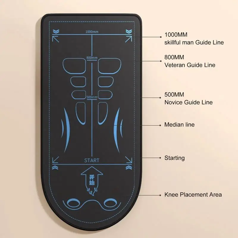 Tikar Lutut Perut Anti-selip Tikar Lutut Ab Roller Tikar Latihan Perut Tebal 7Mm Bantalan Lantai Isolasi Suara Bantalan Lutut untuk Gym