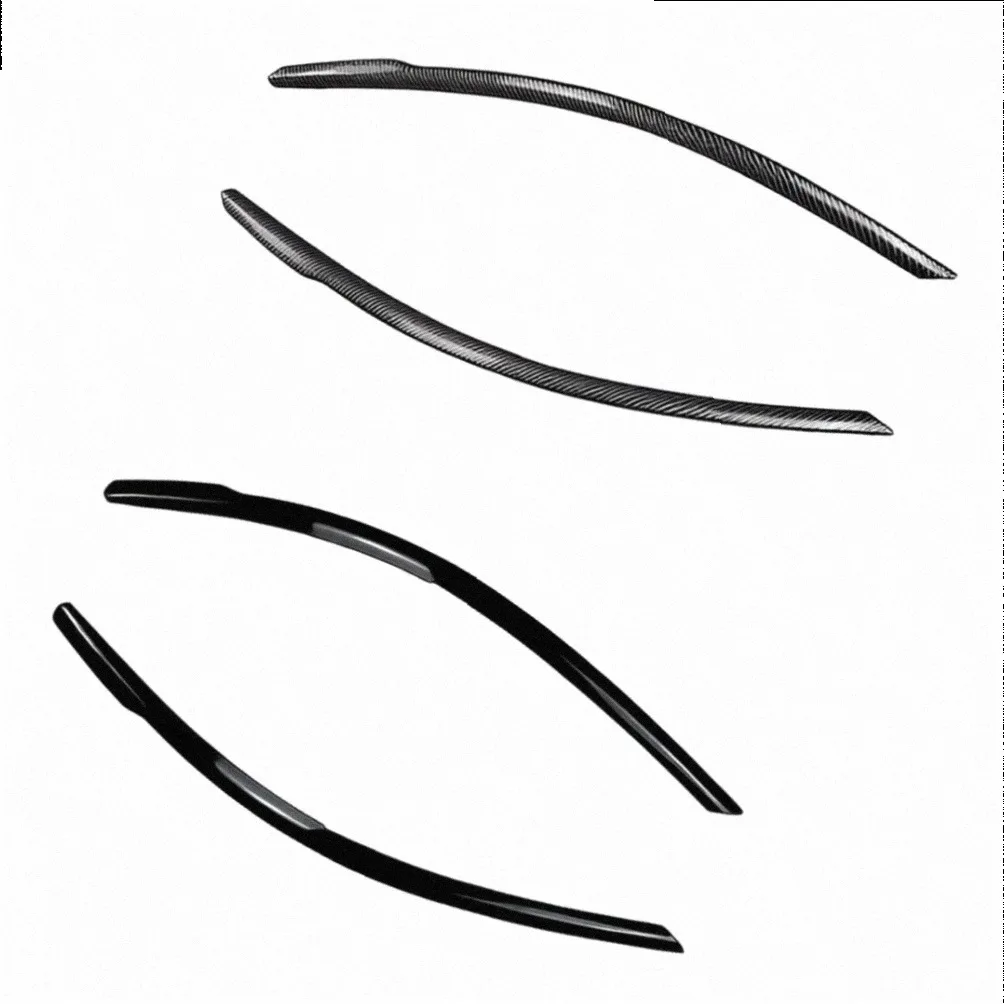 For Golf For MK8 8.5 2020+ Front Headlight Eyebrow Splitter Stickers Supporting Factory Front Light Appearance