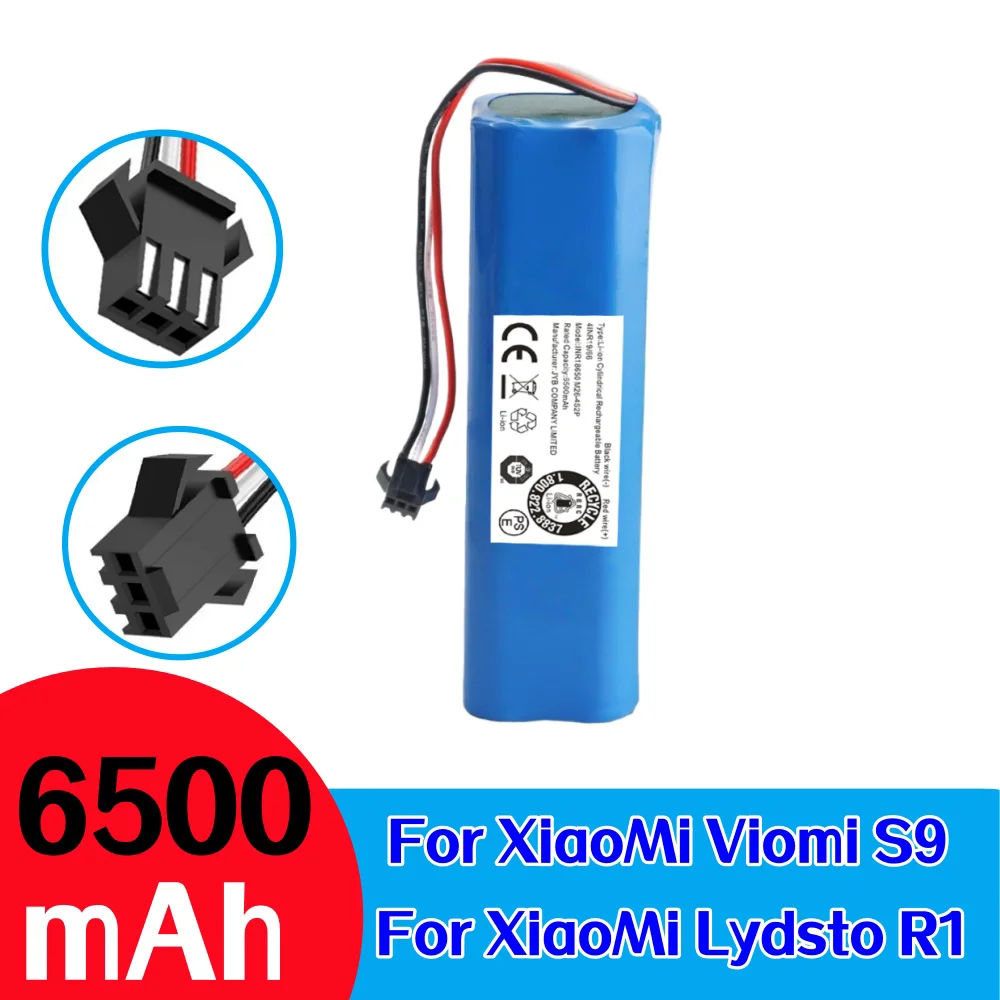 

6500mAh Lithium Battery Replacement for Proscenic M7 Pro M8 Pro Roidmi Eve Plus Lydsto R1 Viomi S9 Neabot N2 N1 Tesvor M1 Vacuum