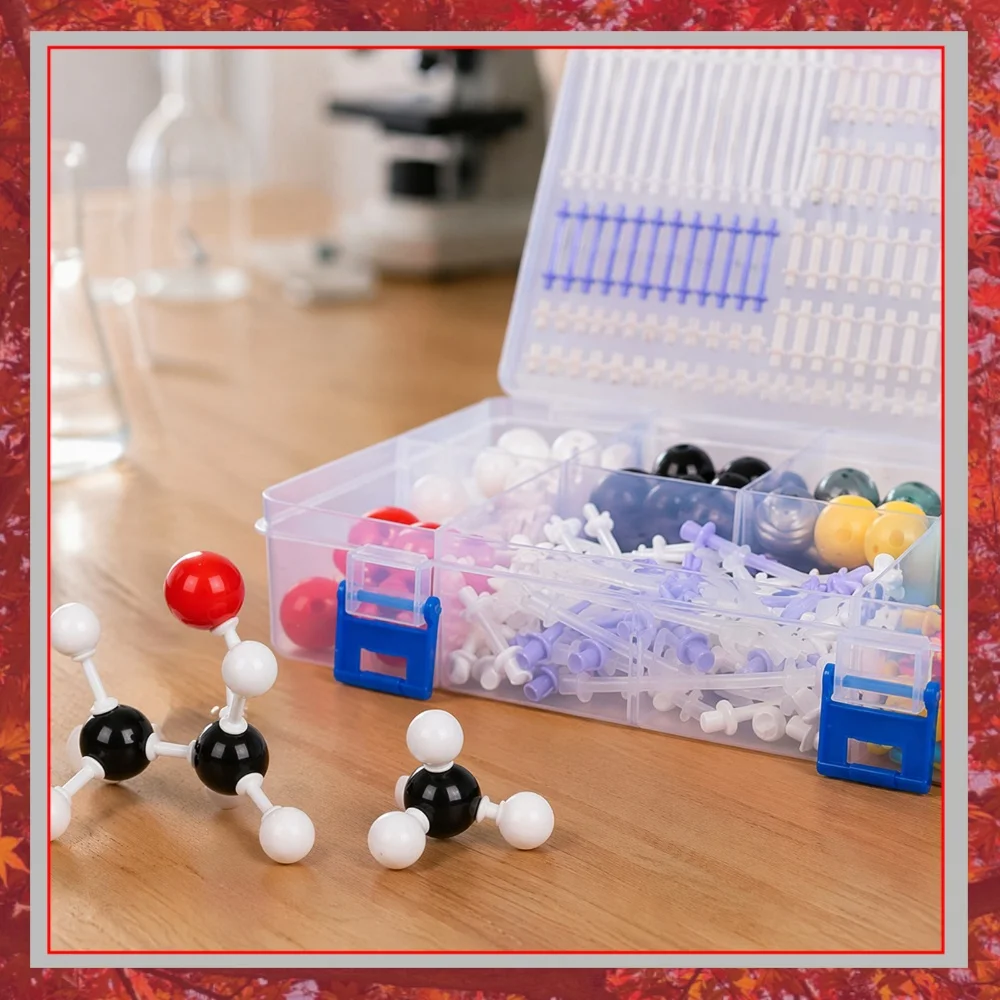Molecular Structures Building Kit Visualize Structure & Effortless Assembly for Lessons in Chemistry