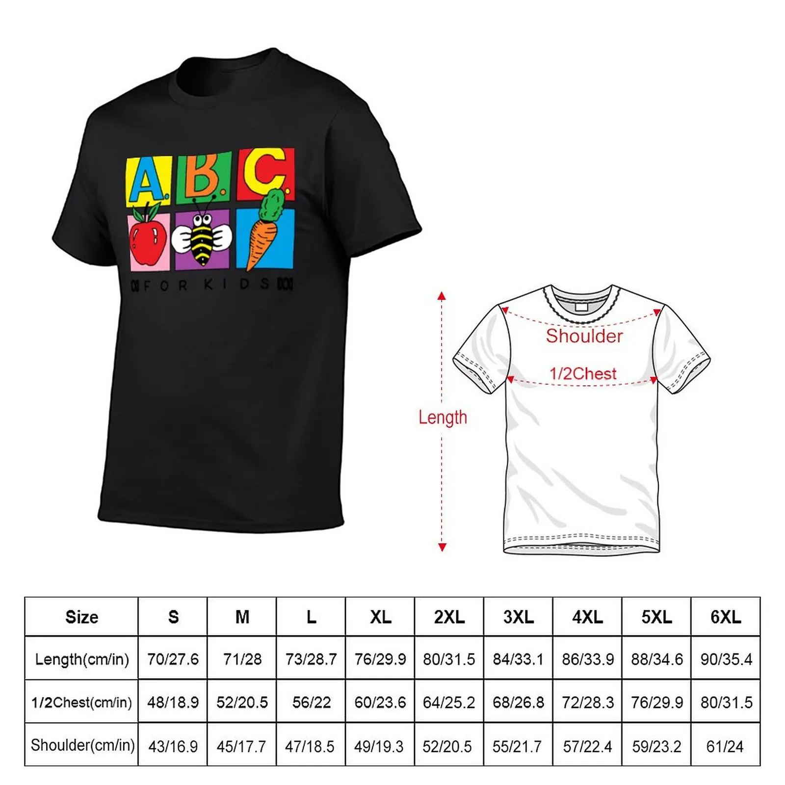 ABC For Kids Logo T-Shirt Aesthetic clothing new edition sweat big and tall t shirts for men