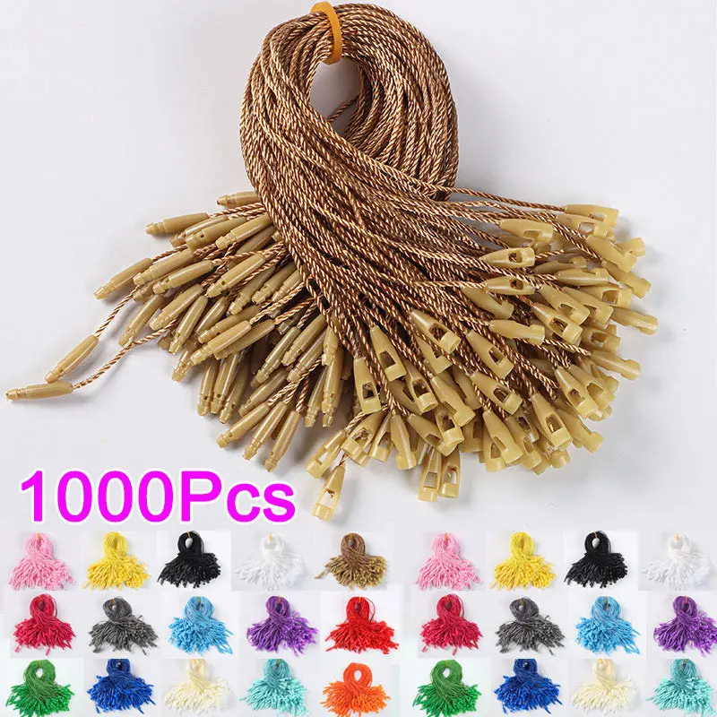 

Hang Tag String Snap Lock Pins Loop Price Tag Fastener Plastic Tags Ties Black 7.8 Inch 20Cm Pack Of 1000