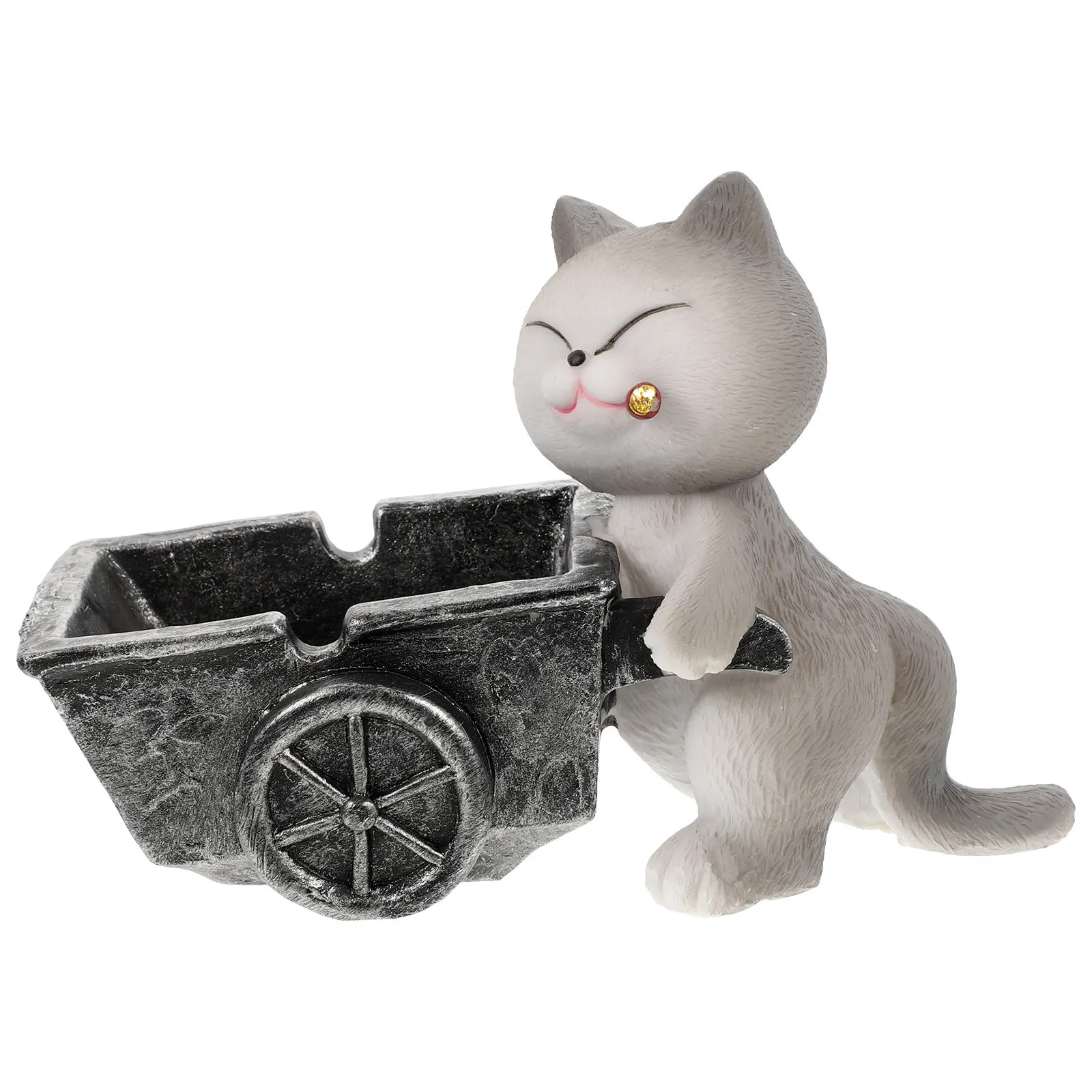 

Милая фигурка собаки из смолы: креативный поднос-пепельница для рабочего стола, аксессуар для курения, декоративное украшение