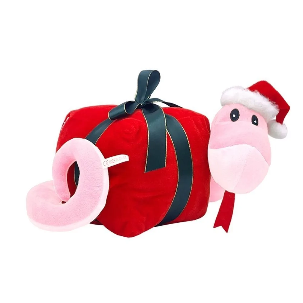 

New Plush Christmas Snake Doll PP Cotton Birthday Gift Snake Plush Toy Cartoon Plush Snake Doll