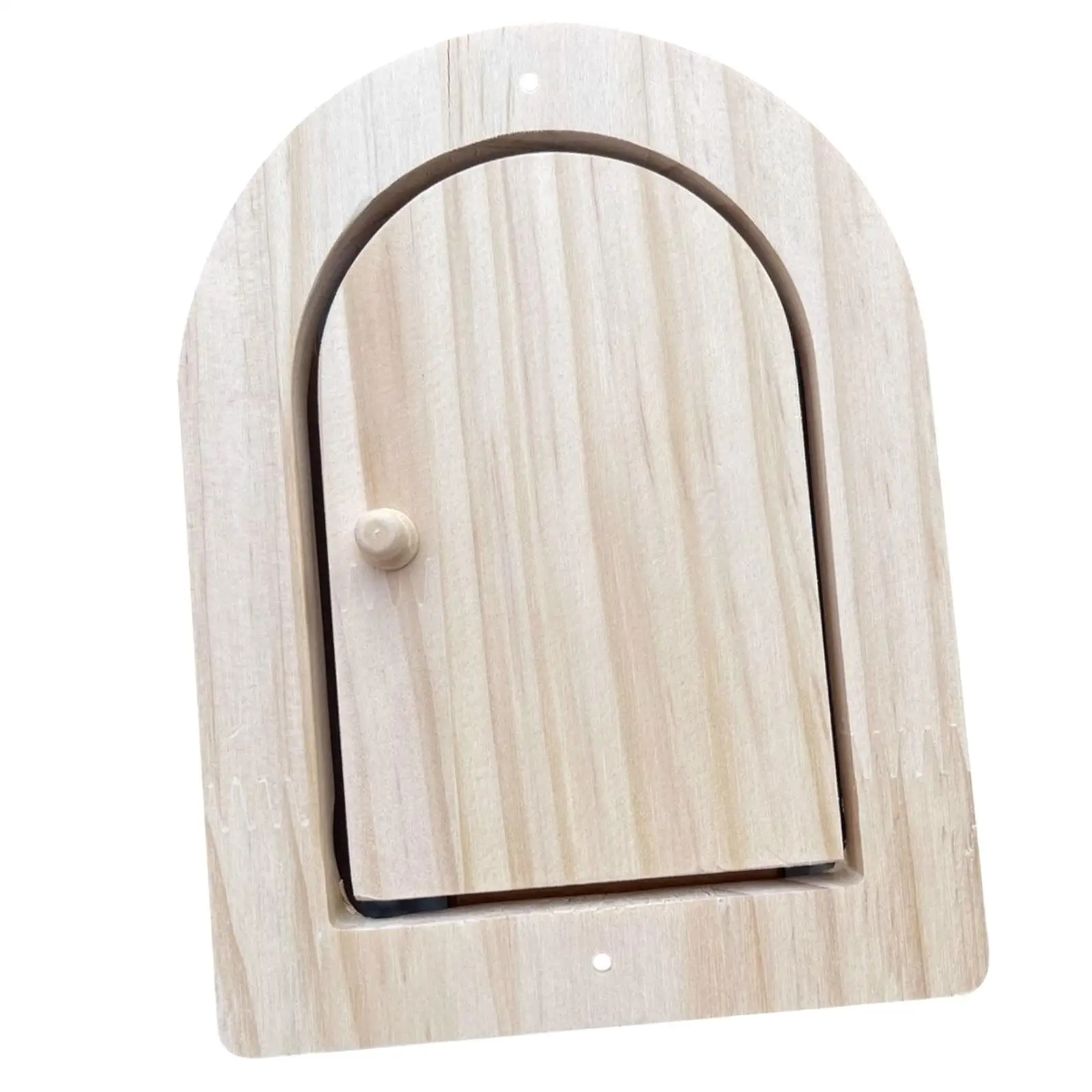 Montessori Busy Board DIY Material, Arched Wooden Door Early Educational Toys, Kids Valentines Gifts,