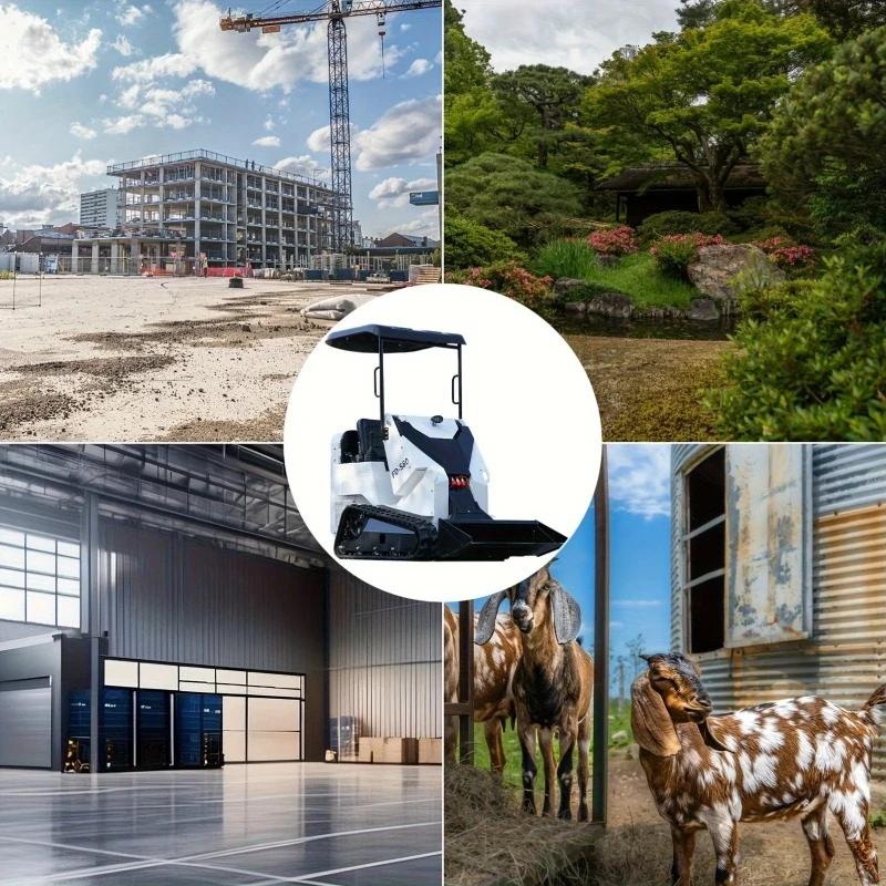 جرافة توجيه منزلقة، محمل مسار، محرك EPA CE Kubota، حفارة بسعة تحميل 2 طن، مناسبة لنقل الأعمال الأرضية