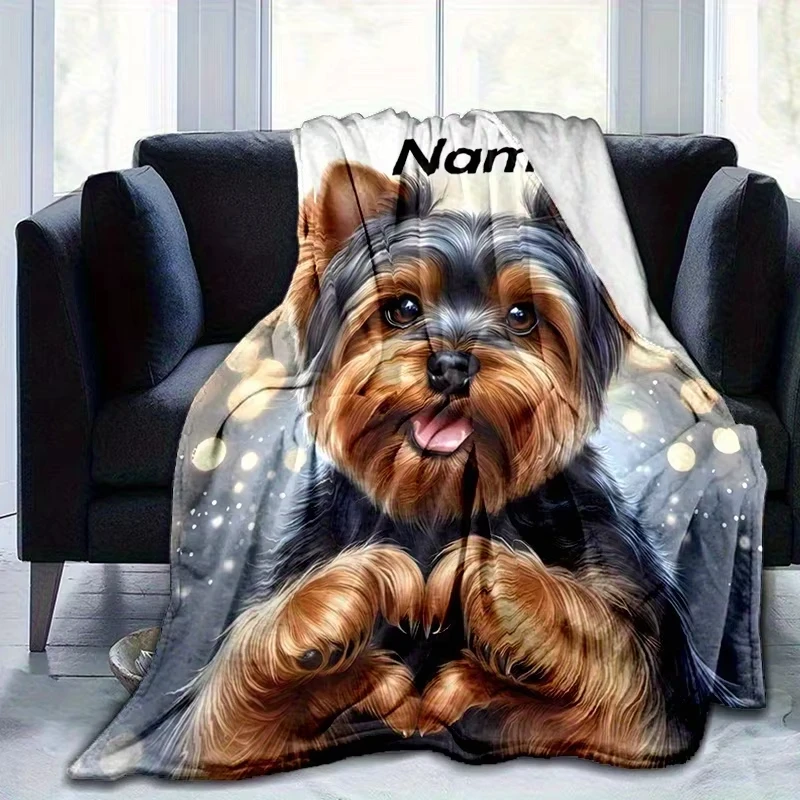 Personalized Custom Name Yorks - Christmas Throw Blanket recension och pris