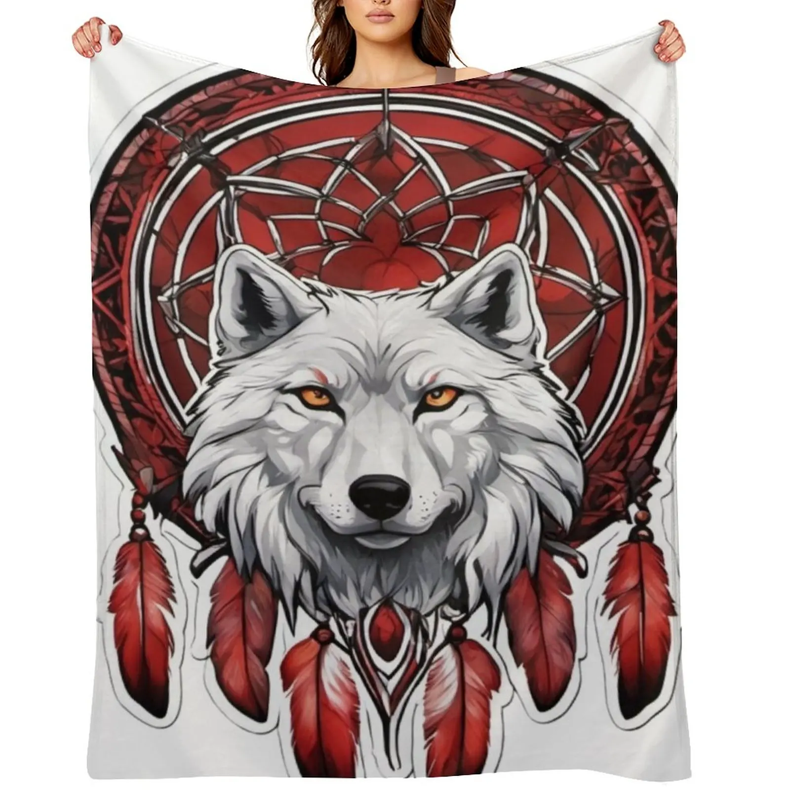 

Dream catchers , native , protection, lucky, symbols , nights sleep Throw Blanket for sofa Bed covers Hair Vintage Blankets