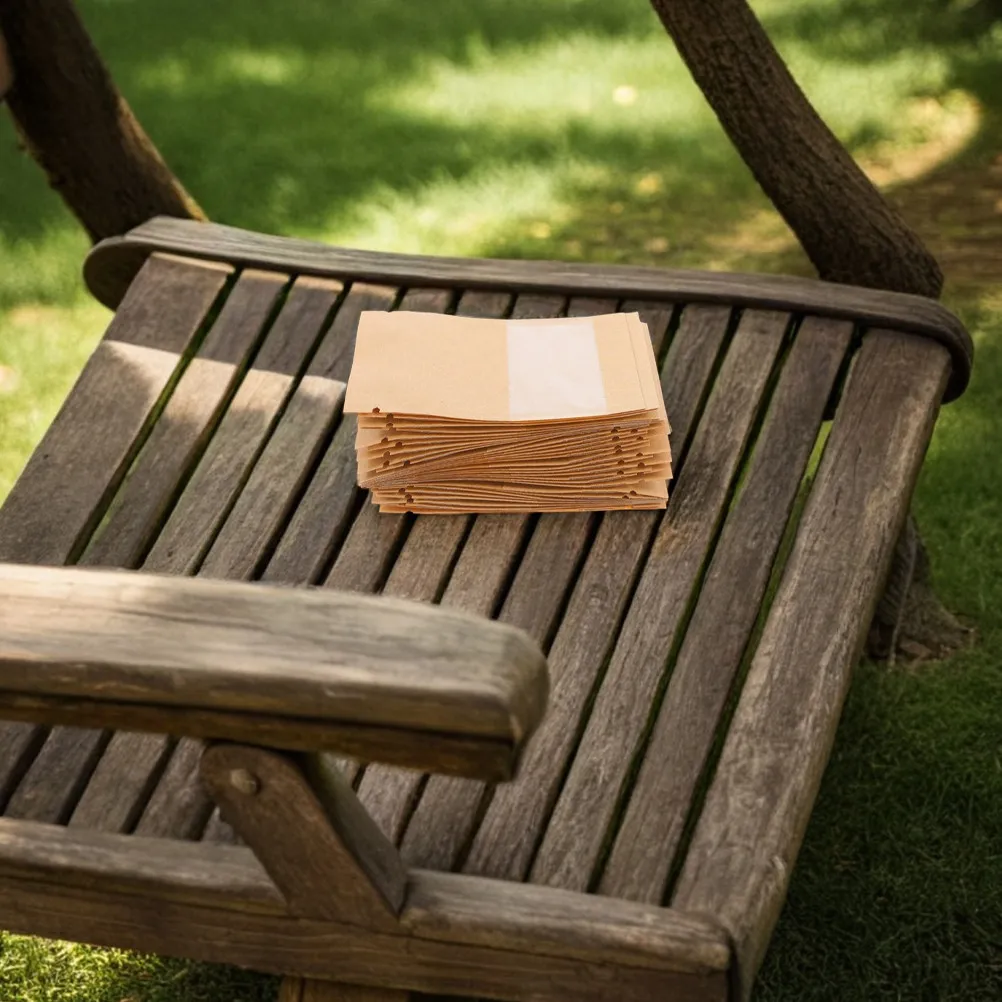 

100 шт. конвертов для семян из крафт-бумаги, маленькие герметичные конверты с прозрачным окном для хранения семян цветов и овощей