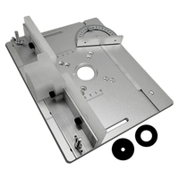 Router Table Insert Plate W/Miter Gauge for Woodworking Benches Table Saw Multifunctional Trimmer Engraving Machine A