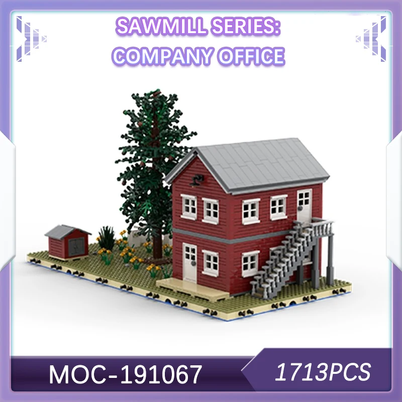 

Модуль MOCS, серия Sawmill, 1713 шт., строительный блок для офиса компании, модель кирпича, креативные подарки, украшение для рабочего стола MOC-191067