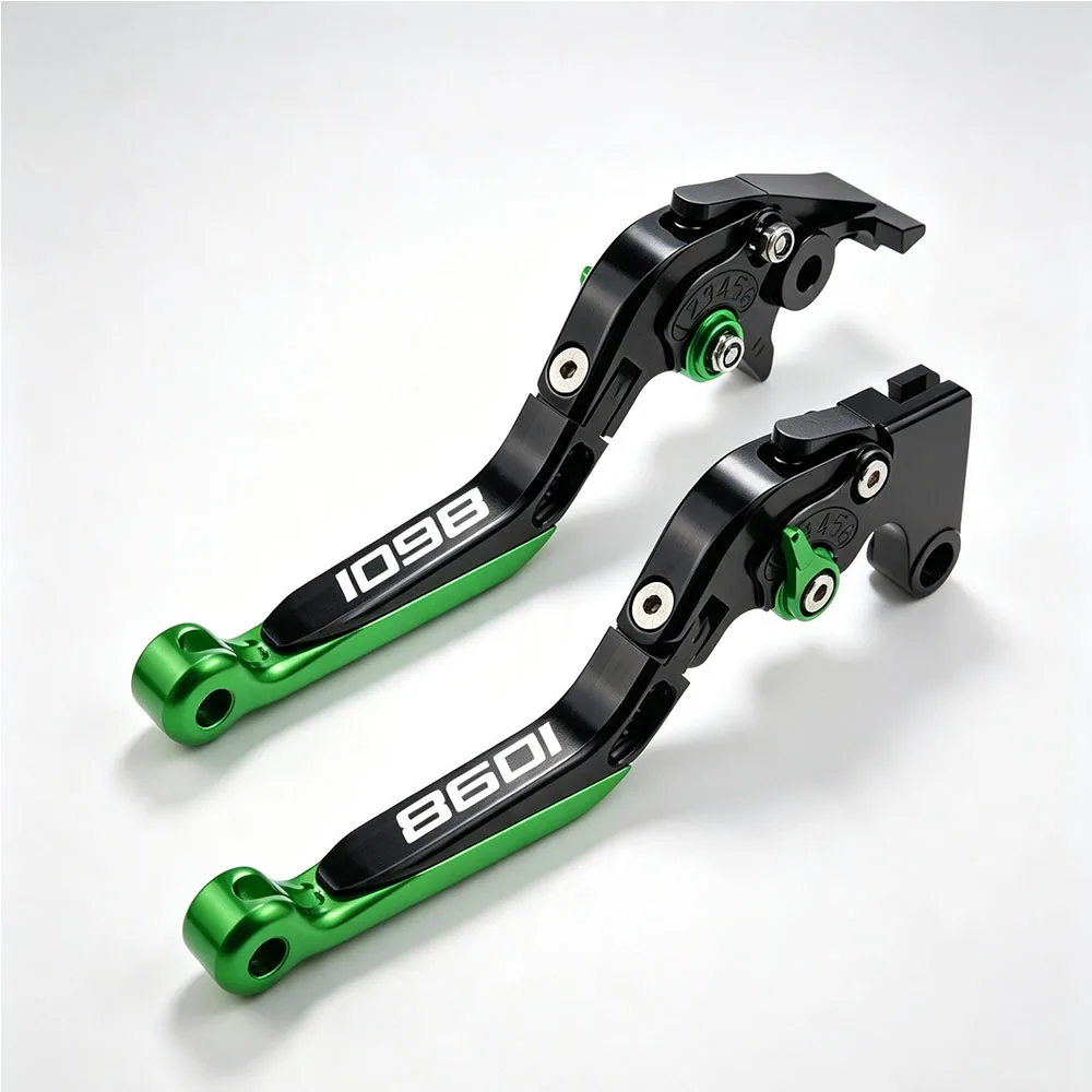 For Ducati 1098/S/Tricolor 2007-2008 Motorcycle Adjustable Folding Extendable Brake Clutch Levers CNC Aluminum Multi Kit Set