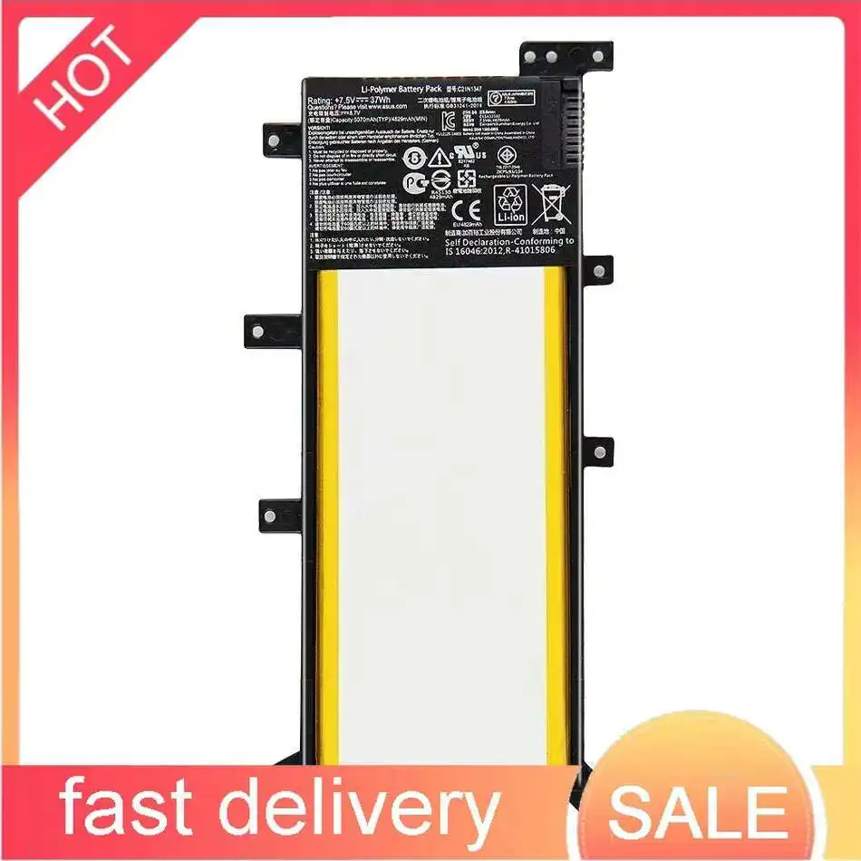 

Portable Battery C21N1401 C21N1509 4840mAh-6800mAh For ASUS X455 X455L A580U X580U X540 X540L X554L X555L A41 X550A A556U X556UF