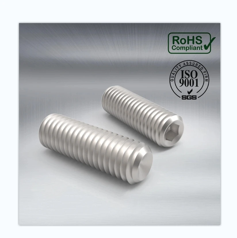 DIN 916 Hexagon Socket Set Screws with Cup Point  FOB Price US$0.10-5.00 / Piece 10,000 Pieces (MOQ)