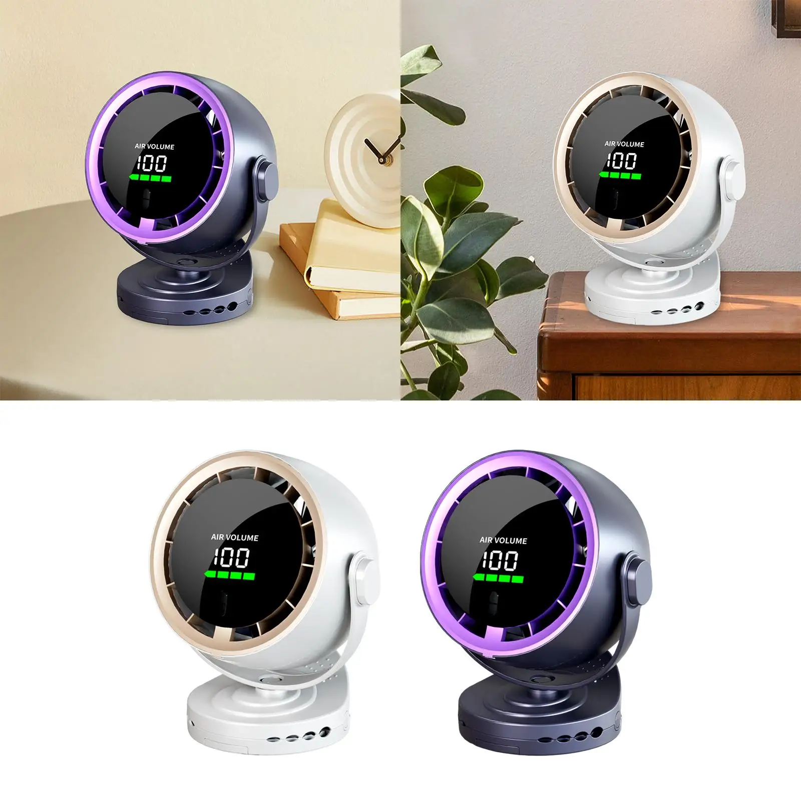 مروحة مكتب 100 سرعة قابلة للتعديل، مروحة محمولة صغيرة قابلة لإعادة الشحن، مروحة تبريد هواء للمنزل، طاولة خارجية، تخييم سطح المكتب