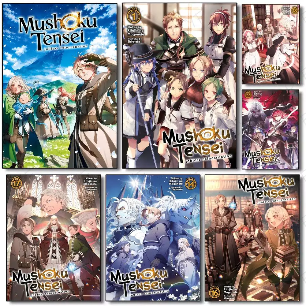 Reincarnation Fantasy M-Mushoku Tensei Poster Painting Wall Art Mural for Living Room Home Decor and Gifts