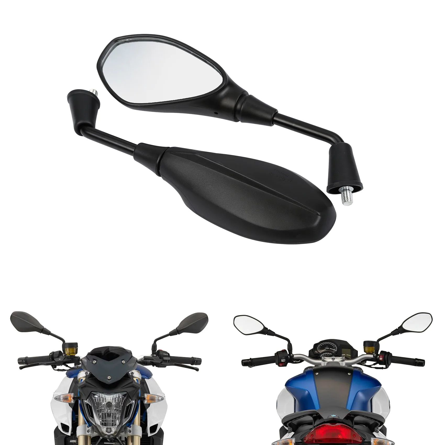 

Боковые зеркала заднего вида для BMW R1200GS 2013-2018 R1250GS 2019-2023 RnineT Pure 2016 F650GS 2007-2012 F900XR 2020