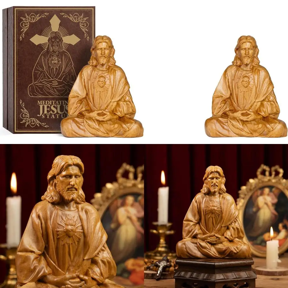 

Подарки католической веры: кусочки медитации и христианский декор унисекс с мини-статуями Иисуса