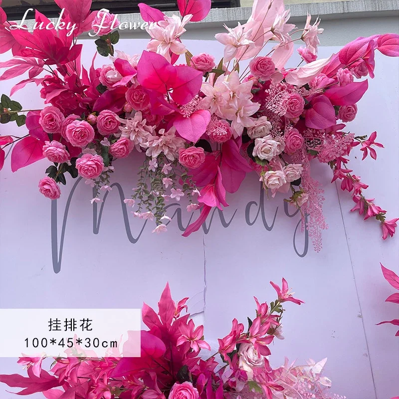 Artificial Flowers Wedding Decoration Whole Set Floral Backdrop Arrangement Hanging Flower Row Road Lead Flower Ball Floor Row