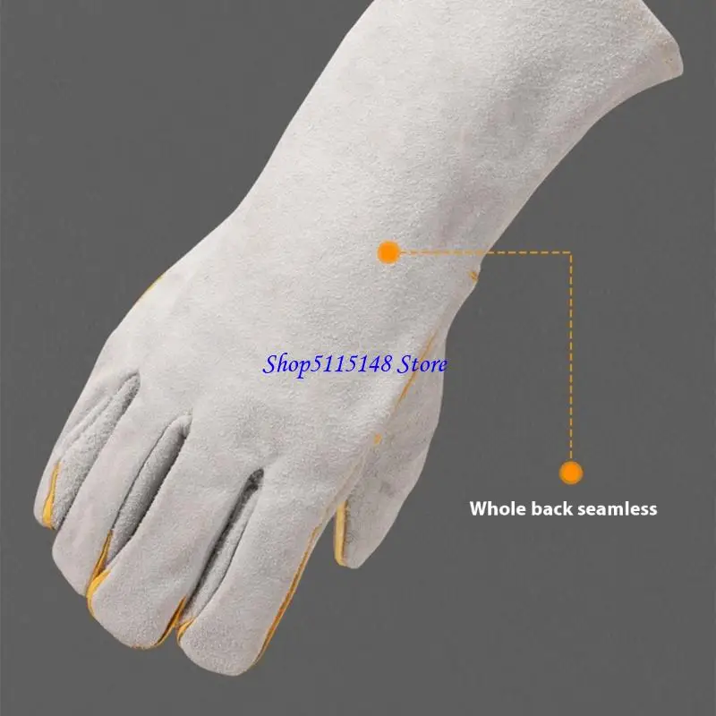 

F3MA Double Layer Thickened Pet Animal Handling Gloves 35cm Long Arm Protections Bites Proof For Dogs Cats Grooming