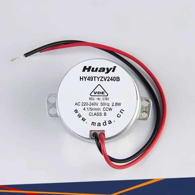 

HY49TYZV240B AC220V 4.1/5r/min Intermittent pump motor Ram electric pump motor Lubrication pump parts Gearbox motor