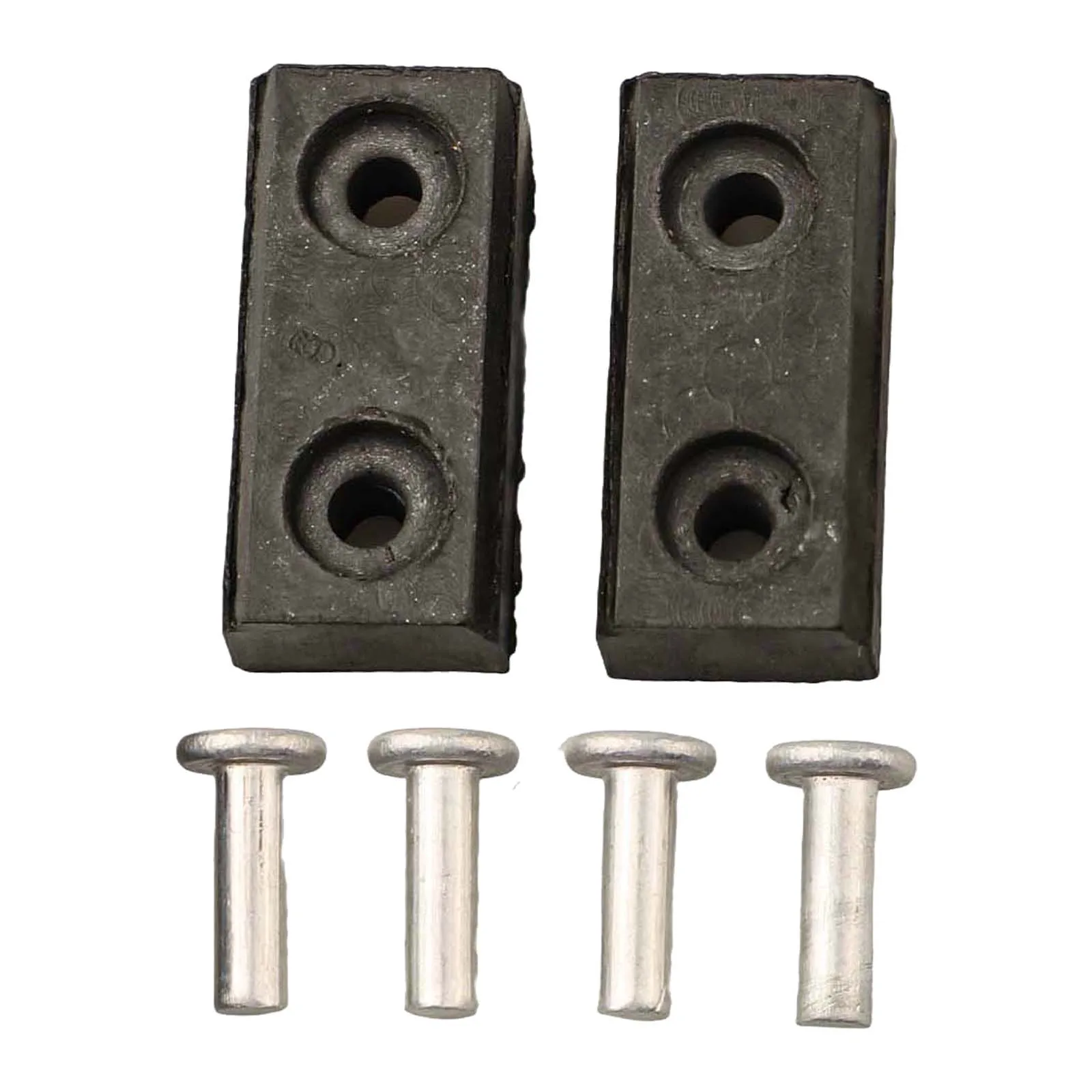 Replacement 76104017 Deck Brake Kit for Snow Blowers Includes Two Brakes and Four Rivets for Comprehensive Repair