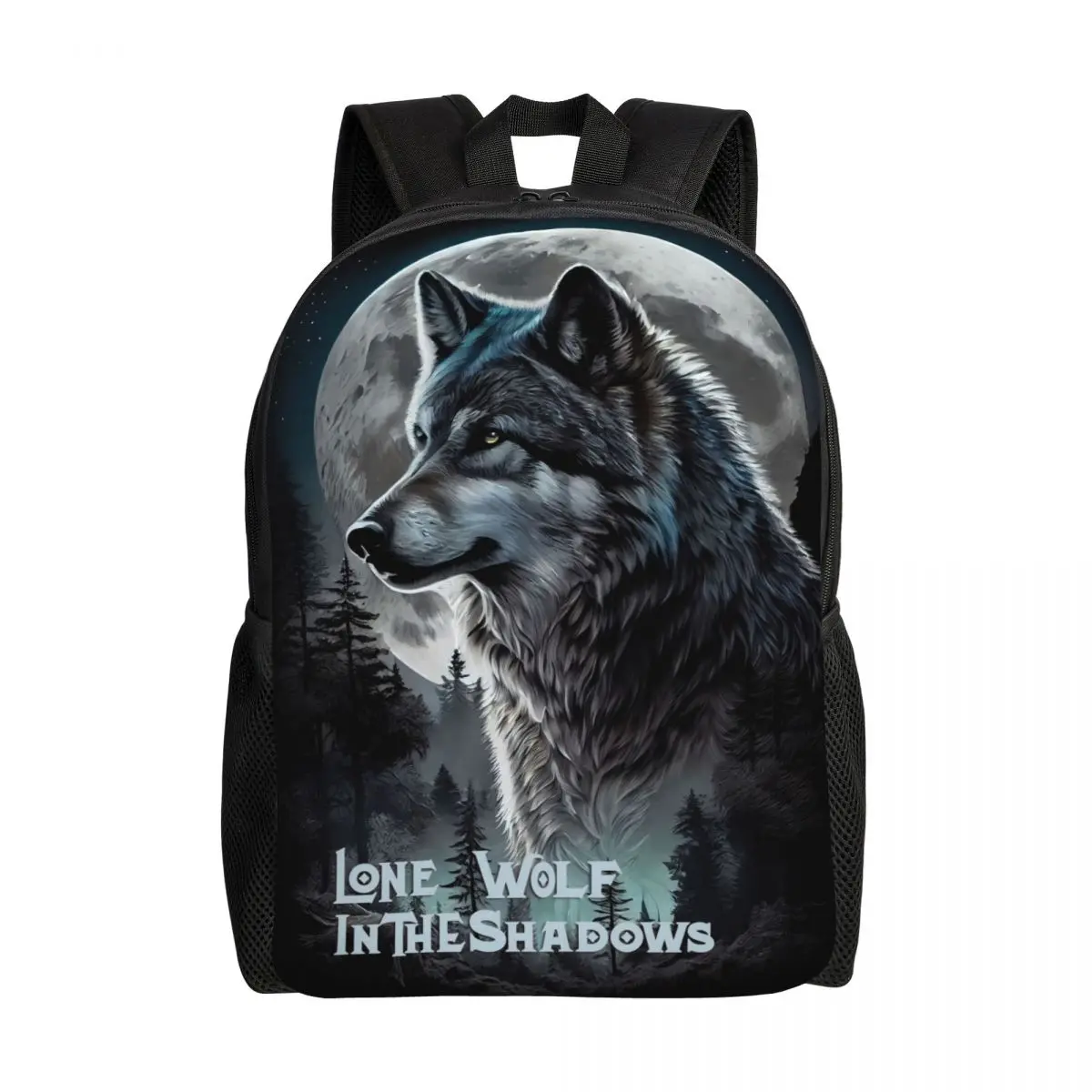 

3D Printing Animal Wolf Backpacks for Boys Girls School College Travel Bags Women Men Bookbag Fits 15 Inch Laptop